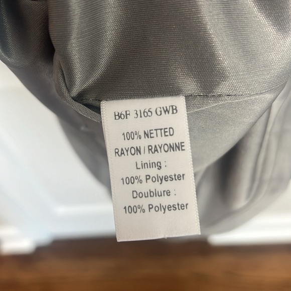 Parker Black Fully Embellished Silver Sequin Dress - Picture 9 of 12